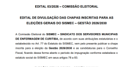 EDITAL 03/2026 – COMISSÃO ELEITORAL