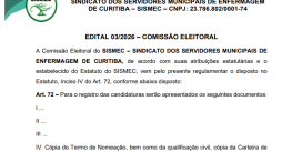 EDITAL 03/2026 – COMISSÃO ELEITORAL