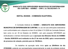 EDITAL 05/2026 – COMISSÃO ELEITORAL
