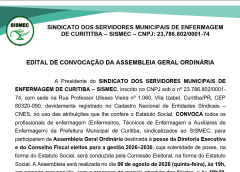 Assembleia Geral Ordinária destinada à posse da Diretoria Executiva e do Conselho Fiscal eleitos para a gestão 2026–2030